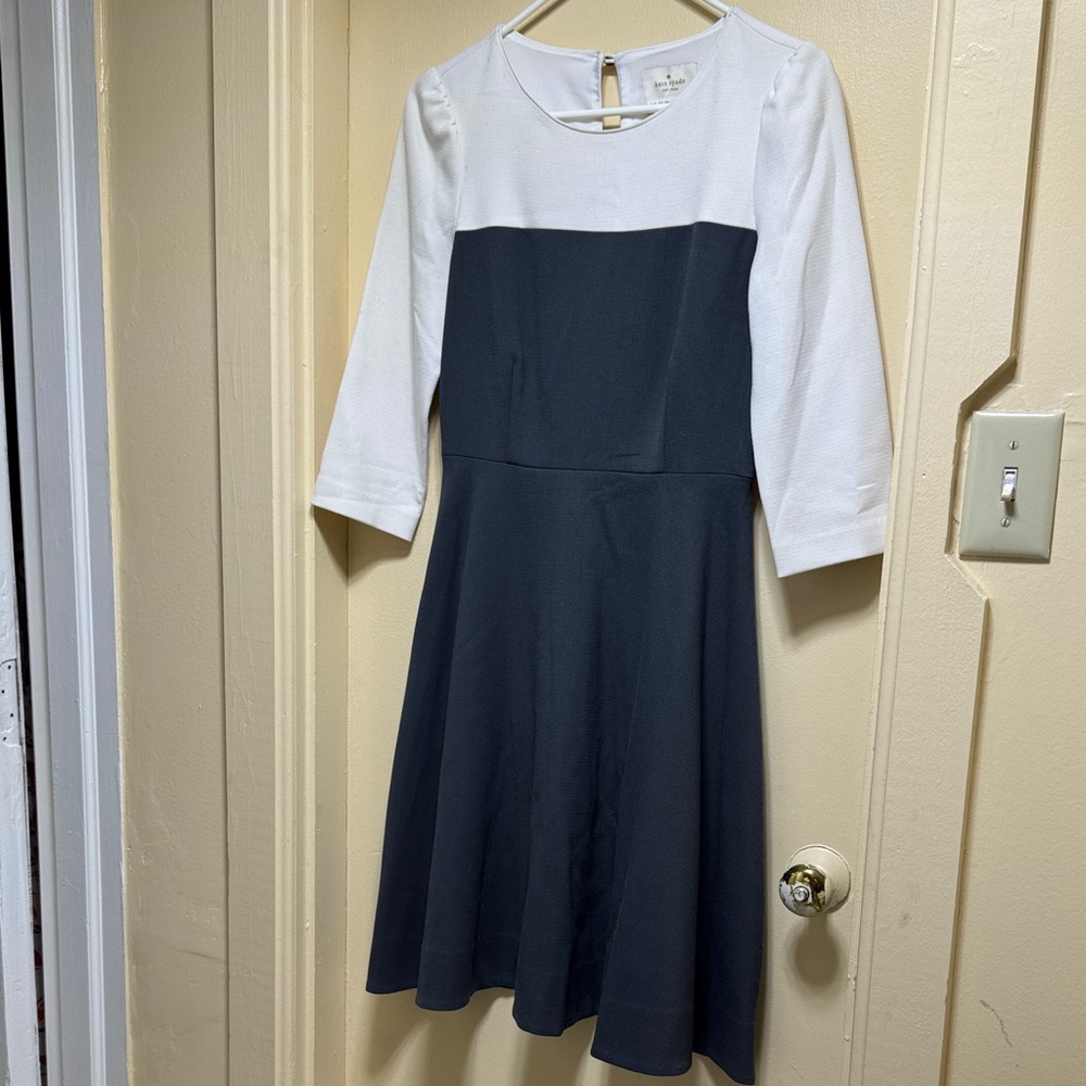 Kate Spade Monochrome A-Line Dress